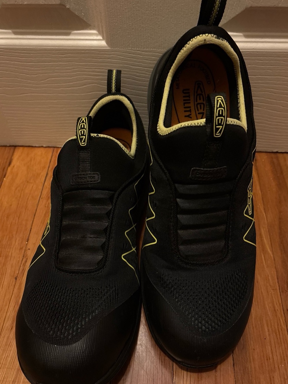 KEEN Utility Men Vista Energy Shift Slip-on Industrial Work-shoes. Black Size12D